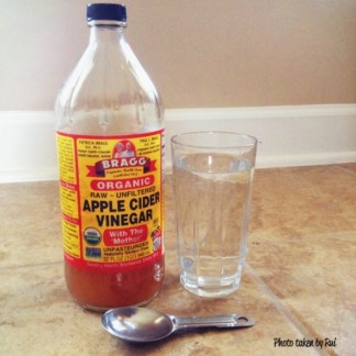 apple vinegar and water